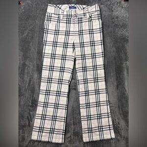 VTG Burberry Blue Label Nova Check Slacks Uk Size 36 “Japan Exclusive”